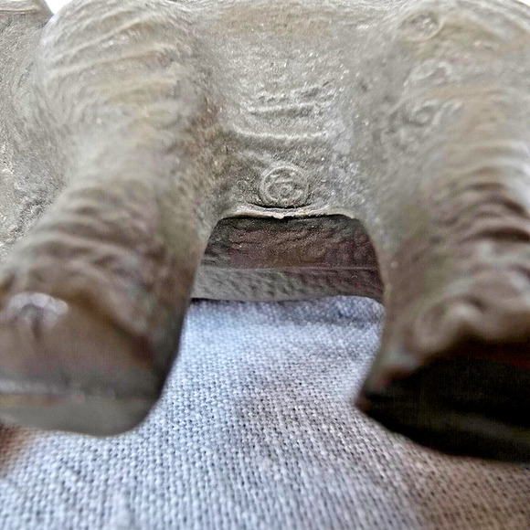 Viscoloid VCO Elephant Figure Celluloid 2" Trunk Down w Tusks Vtg 1930s - Picture 12 of 12